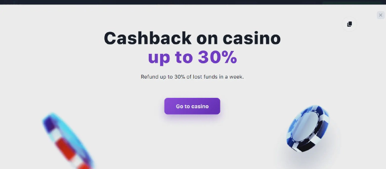 1win casino cashback bonus India