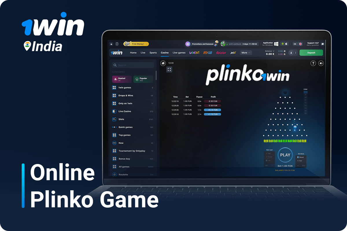 1win Plinko Online Game