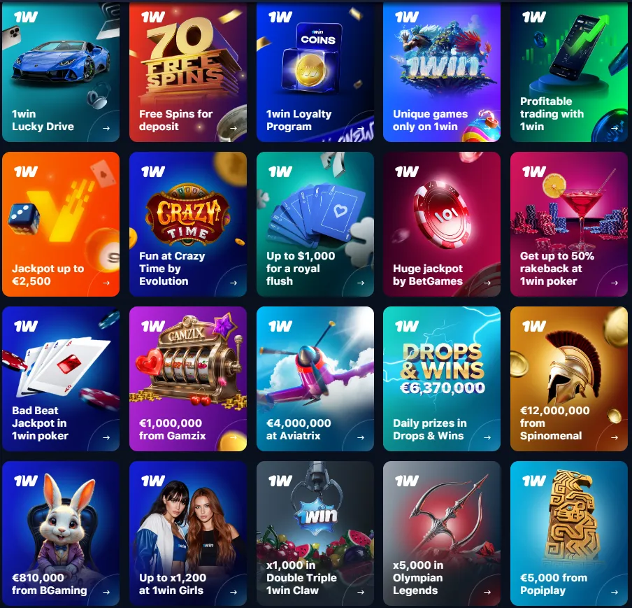1win best bonuses for Indian gamblers